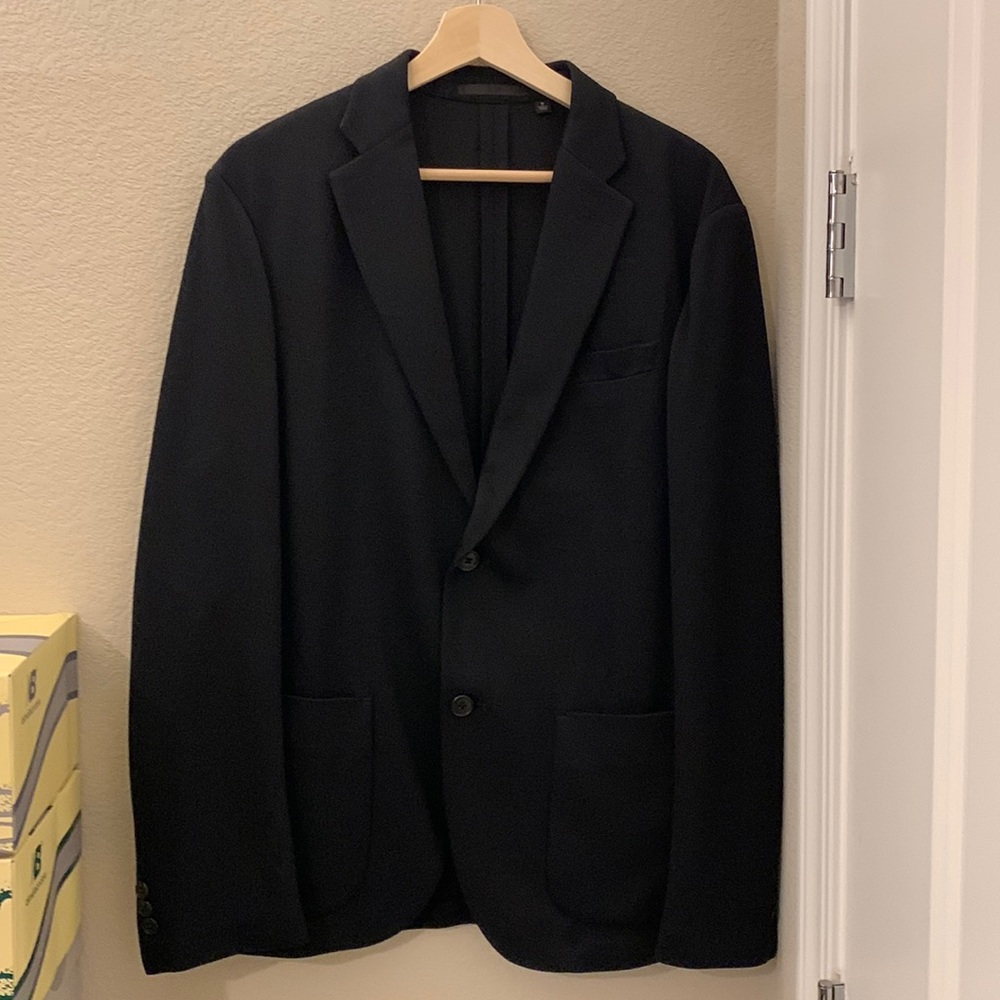 Black Uniqlo Airism Blazer Jacket, Size M